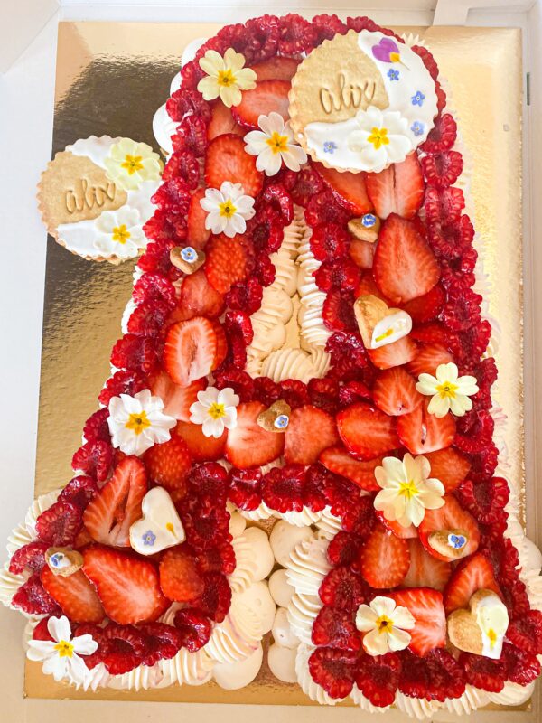Number/ Letter ou Croix pavlova fruits rouges – Image 5
