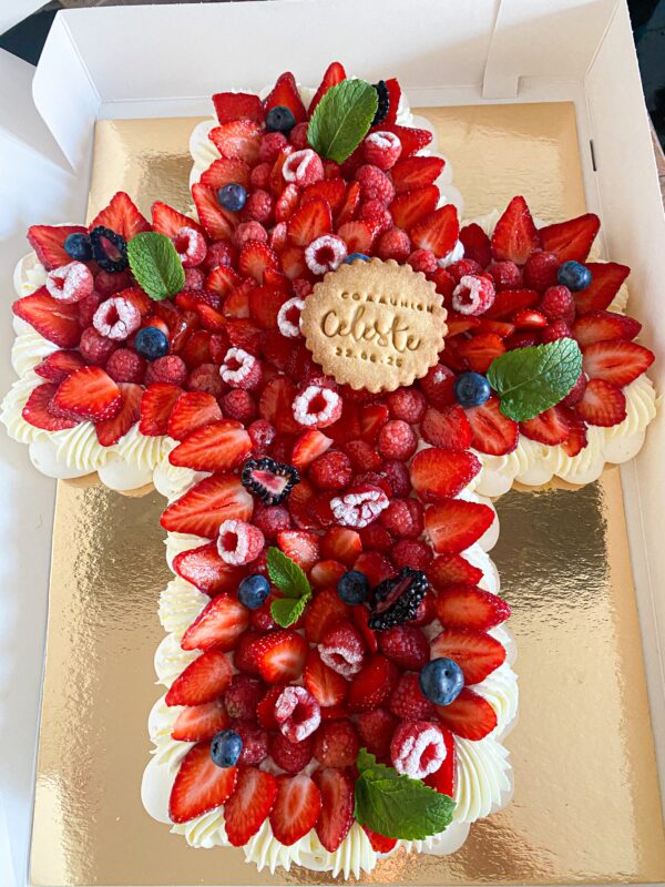 Number/ Letter ou Croix pavlova fruits rouges – Image 3