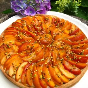 Tarte pistache abricot 8 pers