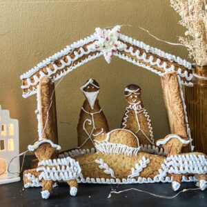 Crèche en pain d’épices en kit en pré-commande jusqu’au 30/11