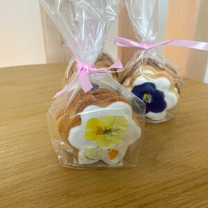 Sachet biscuits fleuris